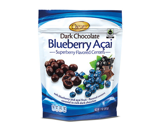 Choceur Dark Chocolate Blueberry Acai Superberry Flavored Centers
