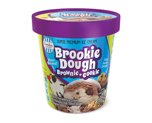 Sundae Shoppe Brookie Dough Super Premium Ice Cream