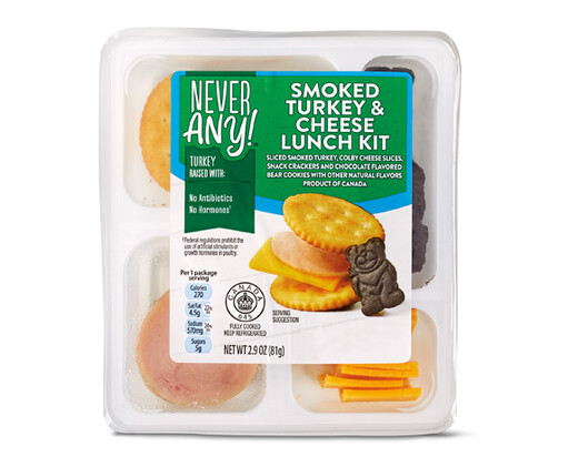 Never Any! Smoked Turkey &amp; Cheese Lunch Kit