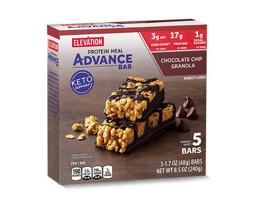 Elevation Advance Meal Bars Chocolate Chip Granola