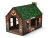Heart to Tail Cat Scratching Playhouse Campsite