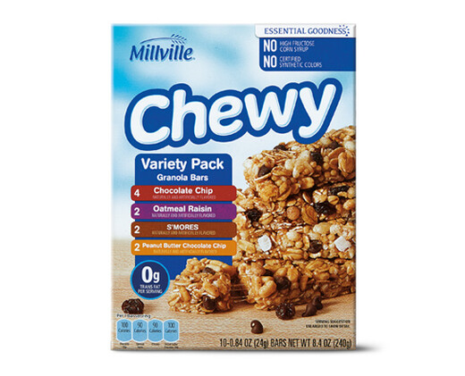 Millville Chewy Granola Bars Variety Pack