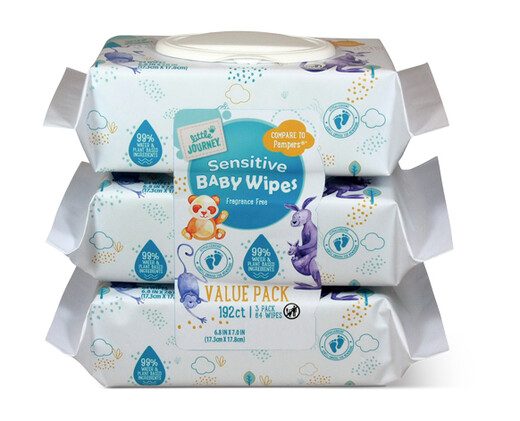 Little Journey Sensitive Baby Wipes