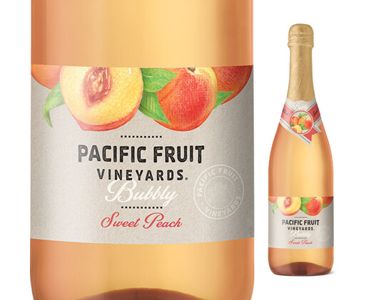 Pacific Fruit Vineyards Bubbly Sweet Peach