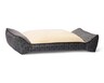 Heart to Tail Bolster Pet Bed Gray