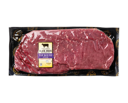 Black Angus Top Round Steak View 1