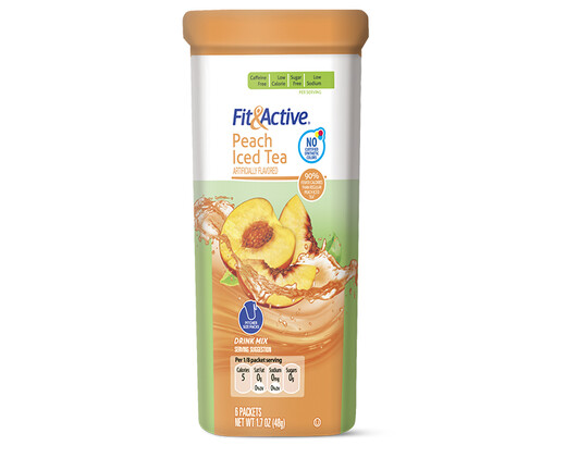 Fit and Active Peach Iced Tea Drink Mix