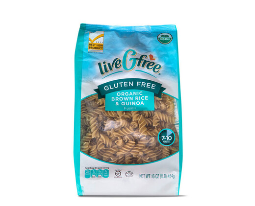 liveGfree organic gluten free brown rice quinoa fusilli