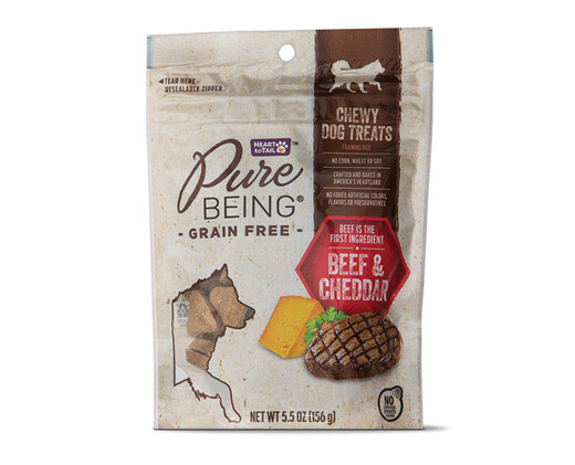 Pure Being Grain Free Beef and Cheddar Dog Treats