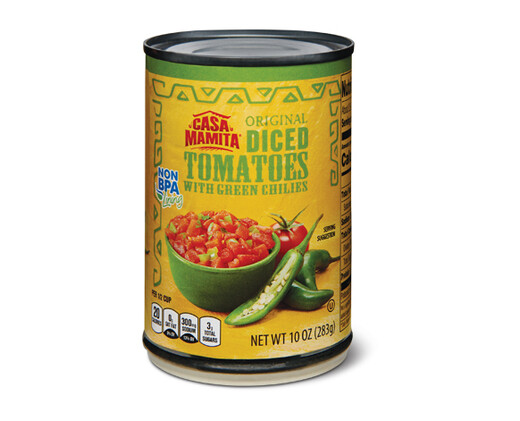 Casa Mamita Diced Tomatoes with Green Chilies