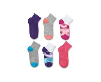 Lily & Dan Girls' 6 Pair No Show or Ankle Socks | ALDI US