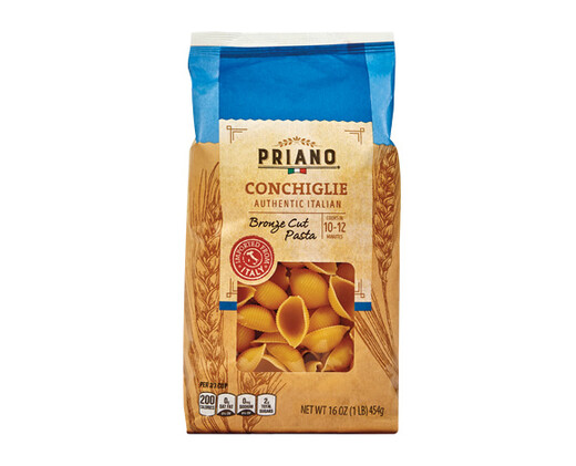 Priano Authentic Italian Bronze Cut Conchiglie Pasta