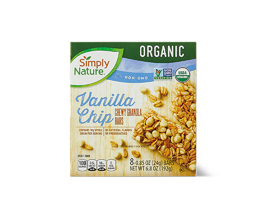 Simply Nature Organic Vanilla Chip Chewy Granola Bars
