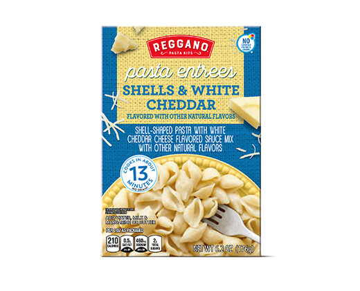 Reggano Pasta Entrees - Shells and White Cheddar