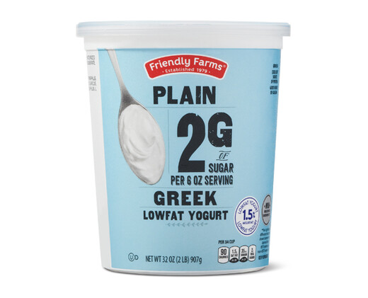 Friendly Farms Plain Low Sugar Greek Yogurt