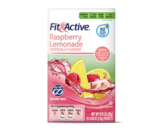 Fit &amp; Active Single Serve Raspberry Lemonade Drink Mix