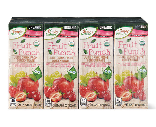 Simply Nature Fruit Punch Organic Juice Boxes