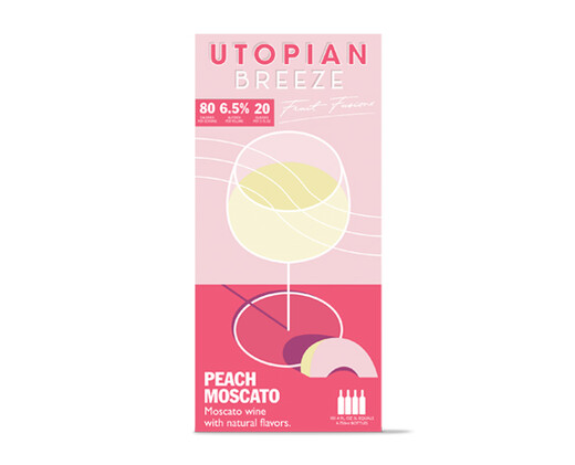 Utopian Breeze Peach Moscato 3L Box