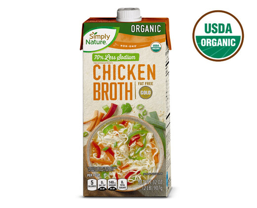 Simply Nature Organic Low Sodium Chicken Broth