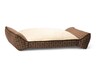 Heart to Tail Bolster Pet Bed Tan