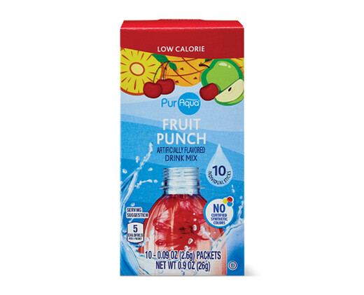 PurAqua Single Serve Fruit Punch Drink Mix