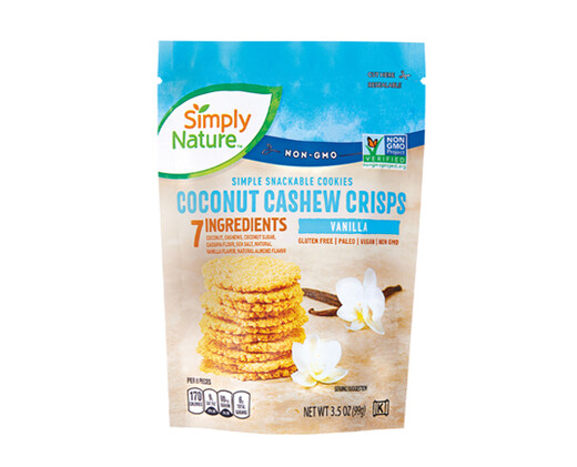 Simply Nature Vanilla Coconut Cashew Crisps