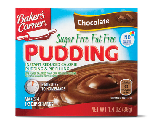 Baker's Corner Sugar Free Fat Free Chocolate Pudding