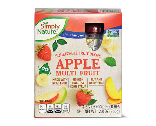 Simply Nature Apple Multi-Fruit Fruit Squeezies