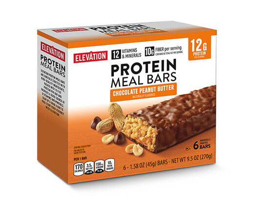 Elevation Chocolate Peanut Butter Protein Meal Bars