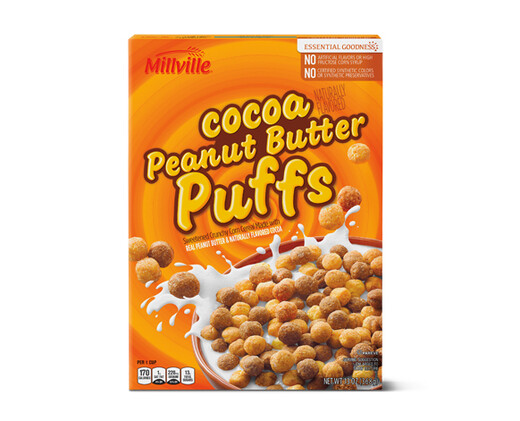 Millville Cocoa Peanut Butter Puffs Cereal