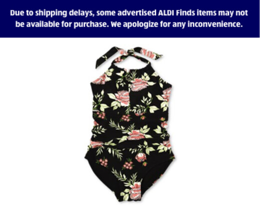 Crane Ladies' Tummy-Toning Swimsuit Floral High Neck