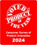 Voted Product of the Year. Consumer Survey of Product Innovation 2024.