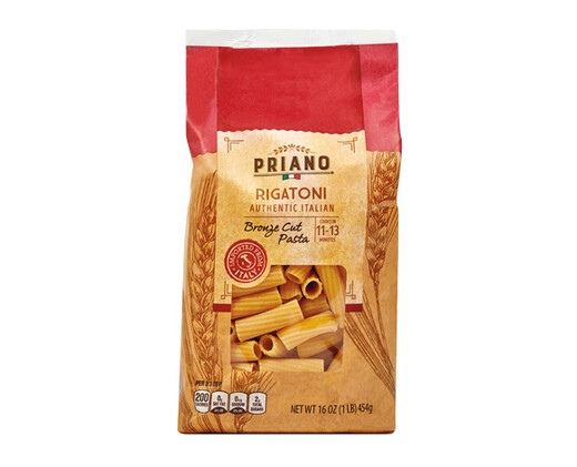 Priano Authentic Italian Bronze Cut Rigatoni Pasta