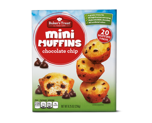 Baker's Treat Chocolate Chip Mini Muffins