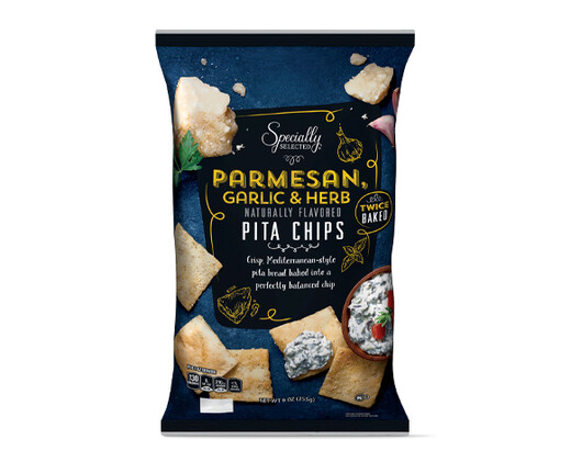 Specially Selected Parmesan, Garlic &amp; Herb Pita Chips
