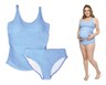 Crane Ladies' Tummy-Toning Swimsuit Light Blue Maternity Tankini In Use