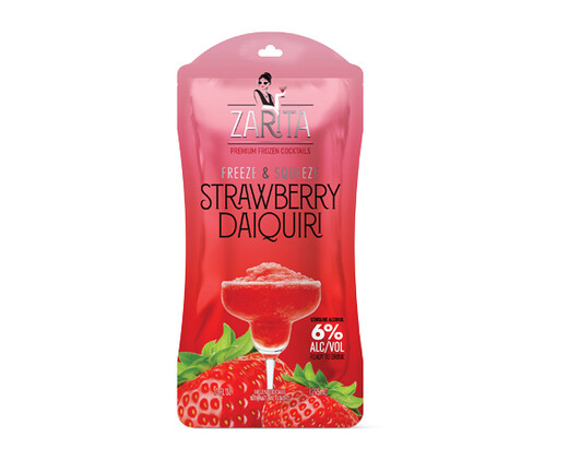 Zarita Frozen Strawberry Daiquiri Cocktail Pouch