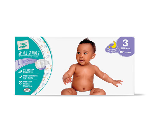 Size 3 Diapers - Club Pack - Little Journey