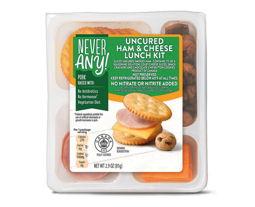 Never Any! Uncured Ham &amp; Cheese Lunch Kit