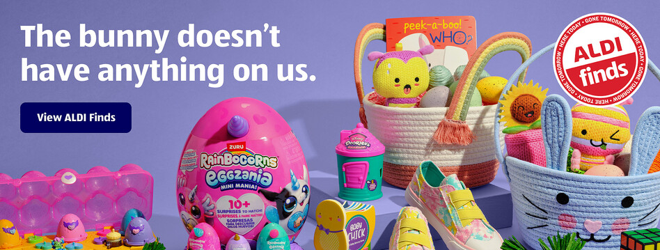 The bunny doesn't have anything on us. View ALDI Finds.