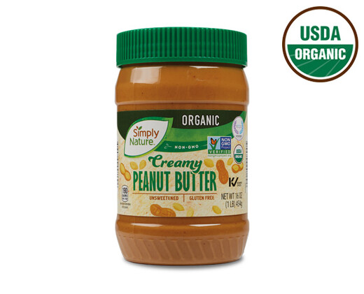 Organic Creamy Peanut Butter - Simply Nature | ALDI US