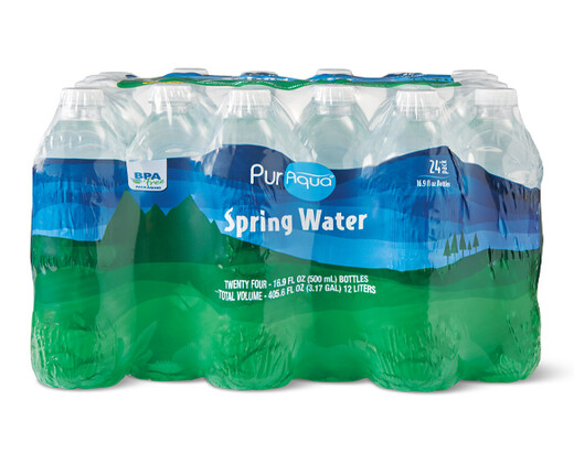 PurAqua 24 Pack Natural Spring Water