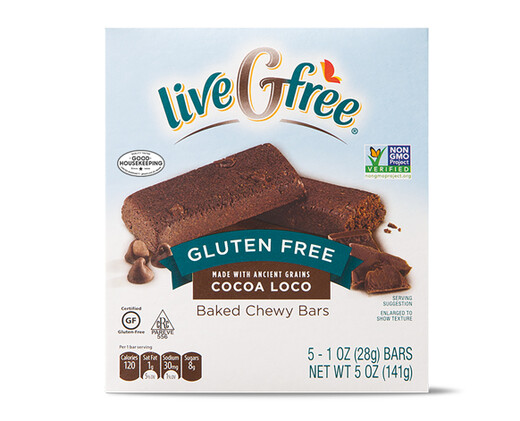 liveGfree Gluten Free Cocoa Loco Baked Chewy Bars
