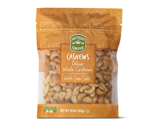 Southern Grove Deluxe Whole Cashews with Sea Salt