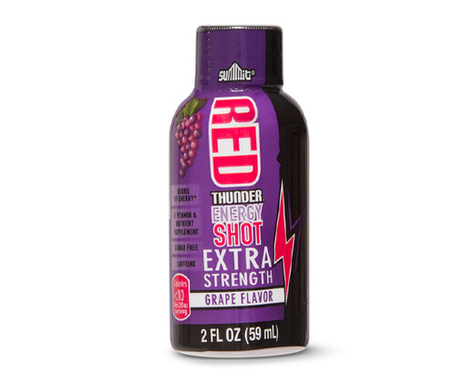 Summit Red Thunder Energy Shot Extra Strength Grape Flavor