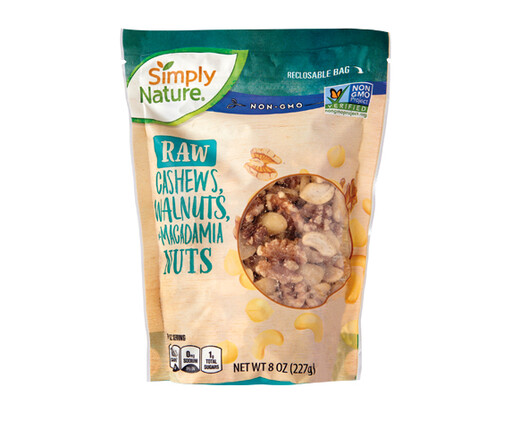 Simply Nature Raw Cashews, Walnuts and Macadamia Nuts