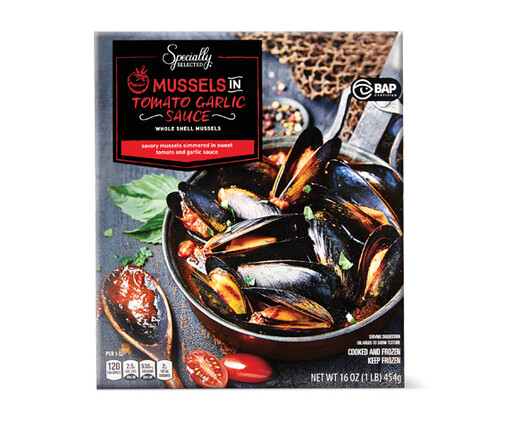 Specially Selected Tomato Garlic Sauce Mussels