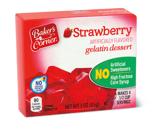 Baker's Corner Strawberry Gelatin