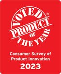 Voted Product of the Year. Consumer Survey of Product Innovation 2023.