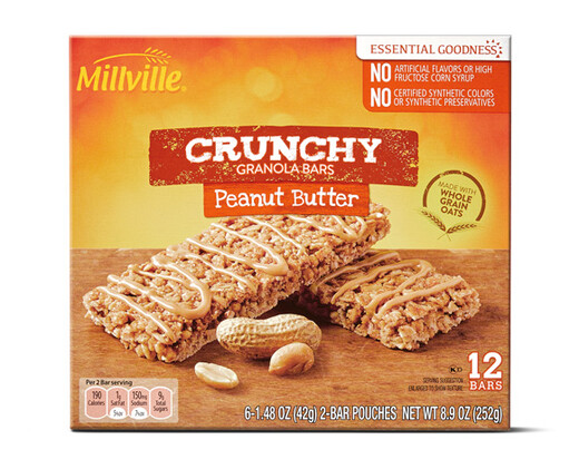 Millville Crunchy Granola Bars - Peanut Butter